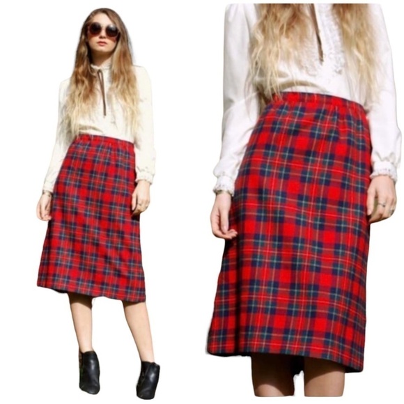 Pendleton Authentic Royal Stewart Tartan Skirt EUC - Picture 1 of 14